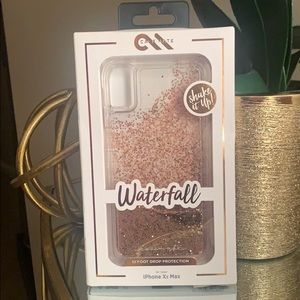 ✨NWT Case-Mate IPhone XS/X Max GOLD Waterfall case